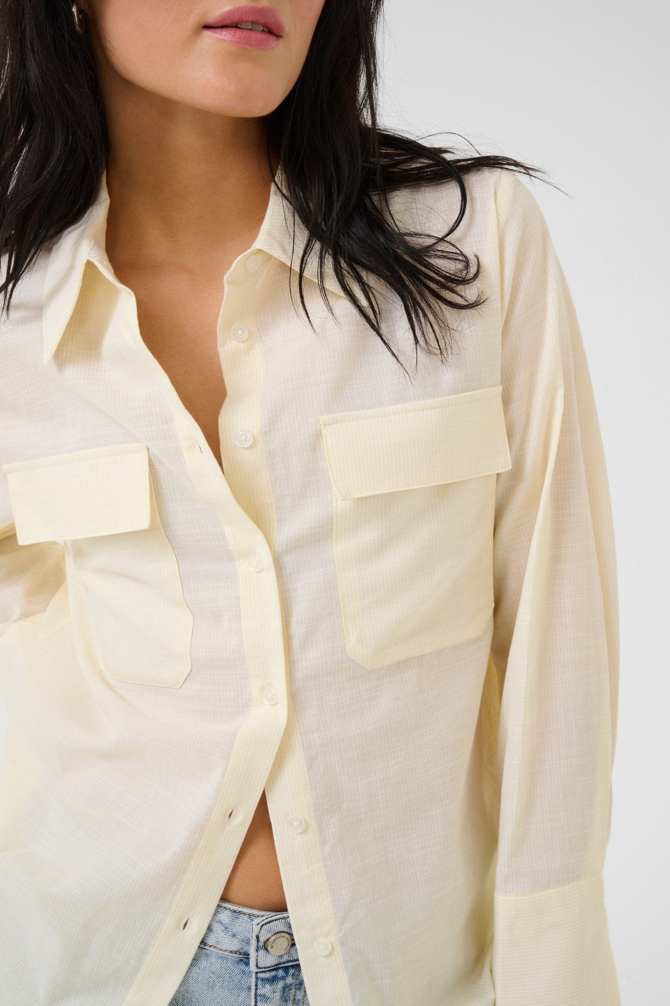 SkyeMW Pusero Light Yellow Striped - My Essential Wardrobe - My Milou