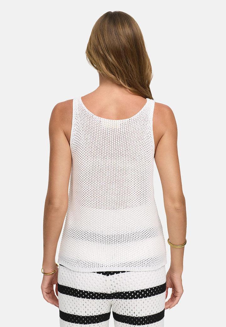 Riviera Knit Toppi White
