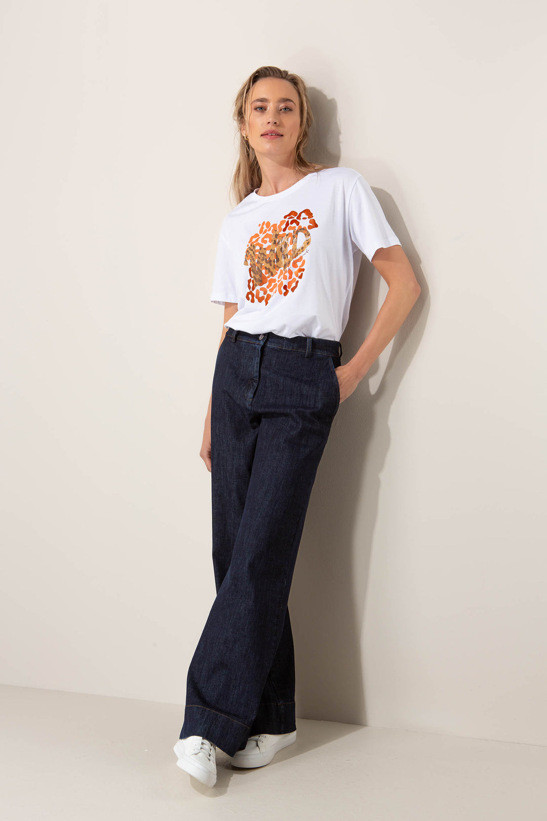 CATNOIR Wild Print T-paita White