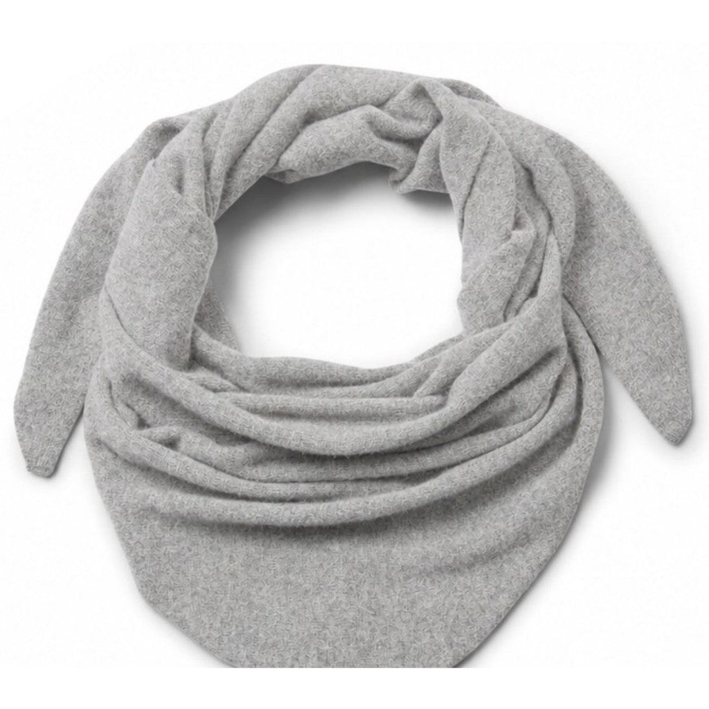 Merinovillahuivi Light Grey Melange