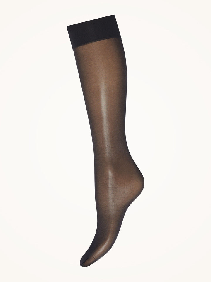 Satin Touch Knee-Highs Black
