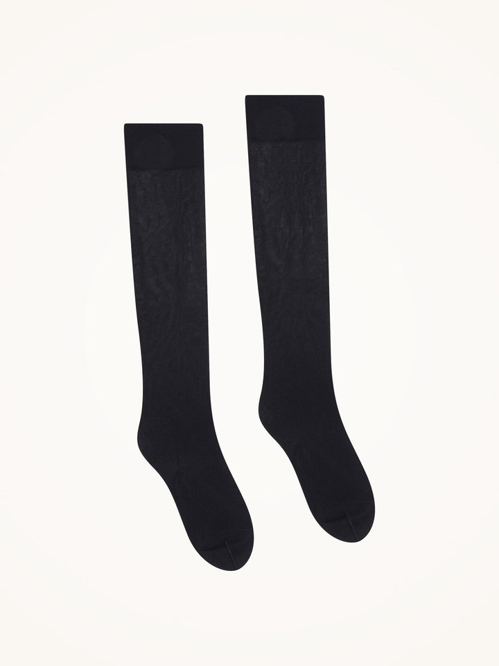 Satin Touch Knee-Highs Black