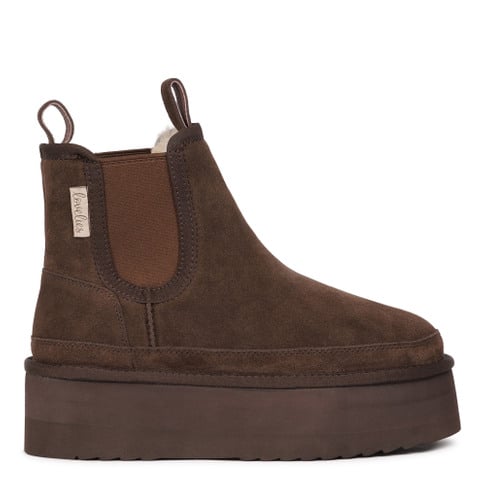 Salio Hign Chelsea Boots W/ Shearling Lining