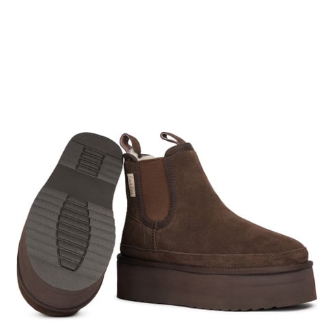 Salio Hign Chelsea Boots W/ Shearling Lining