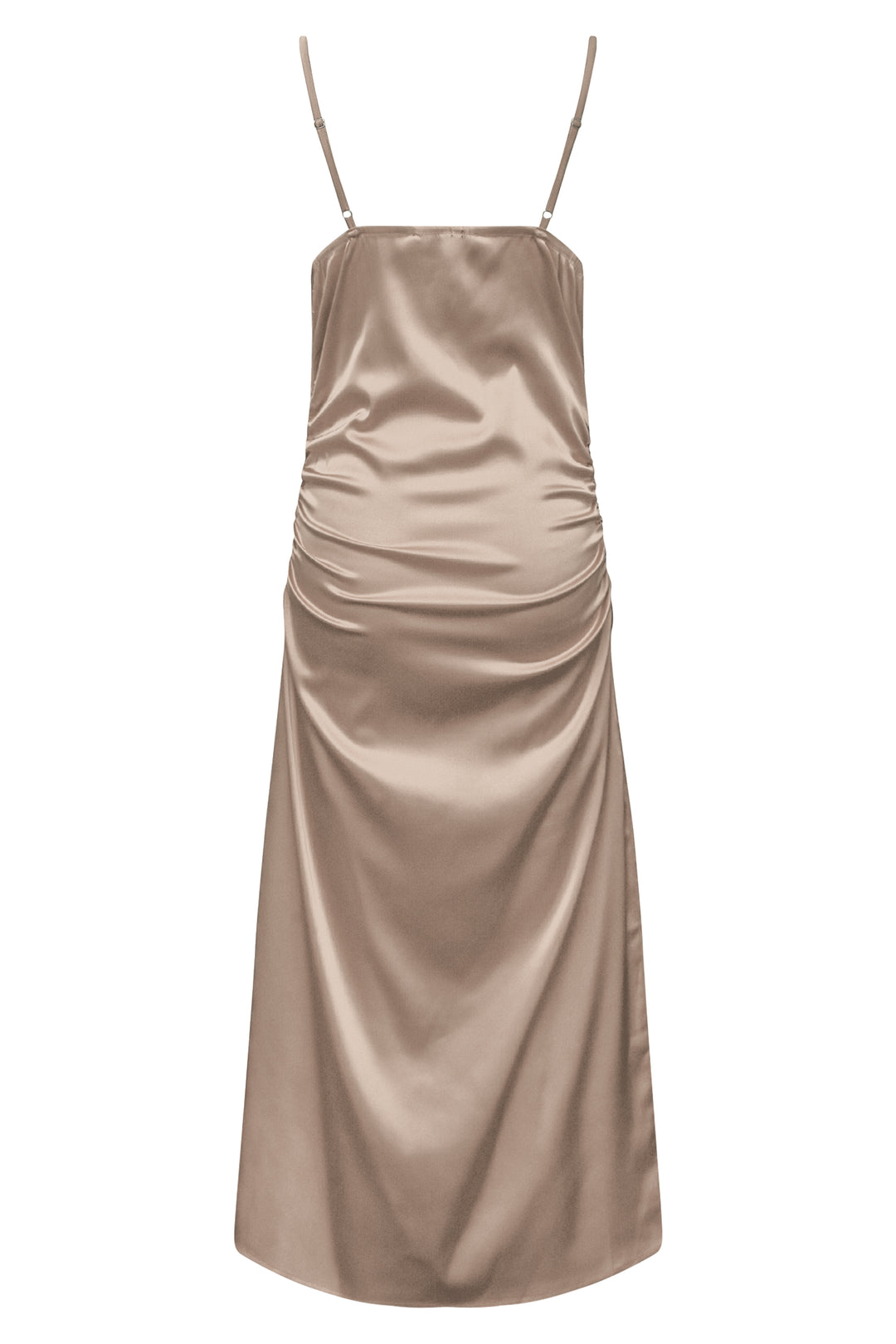 Simone Satin Mekko Champagne