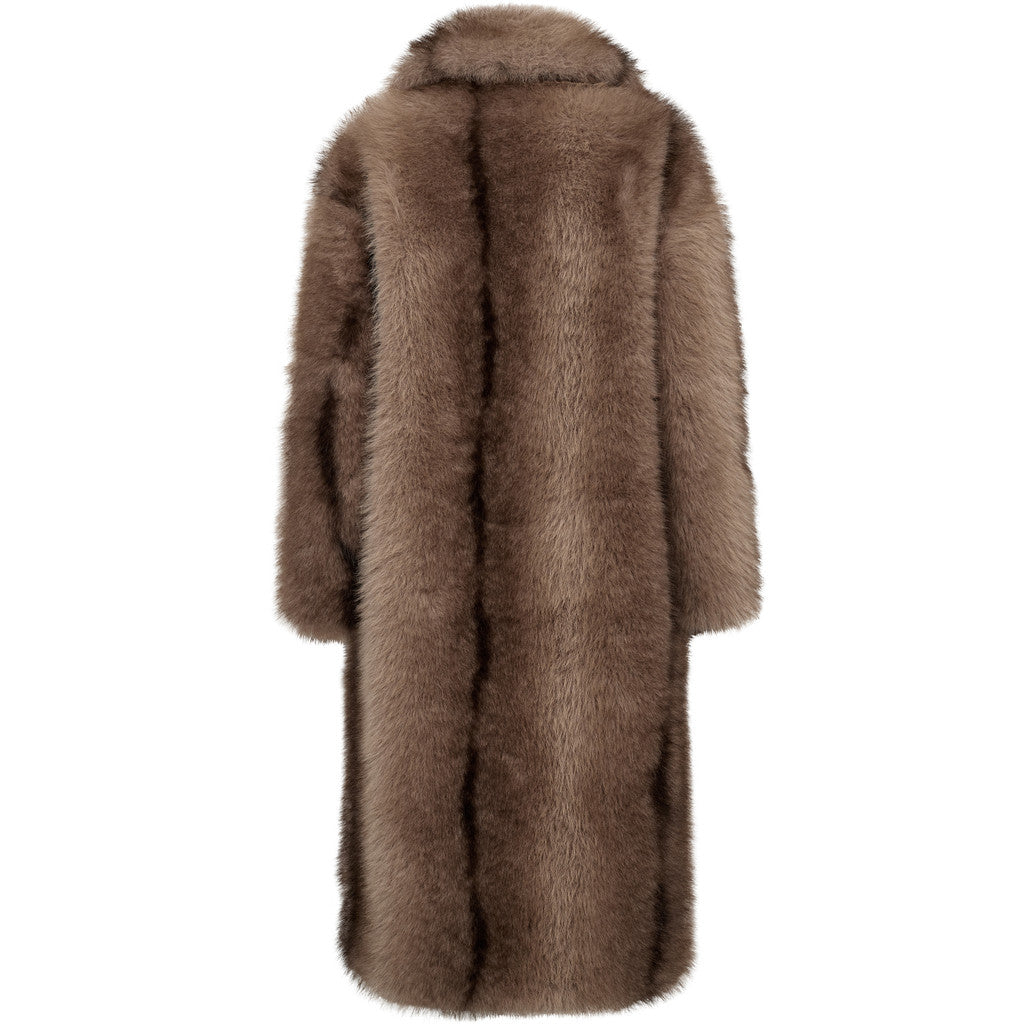 Mink Faux Fur Takki Taupe