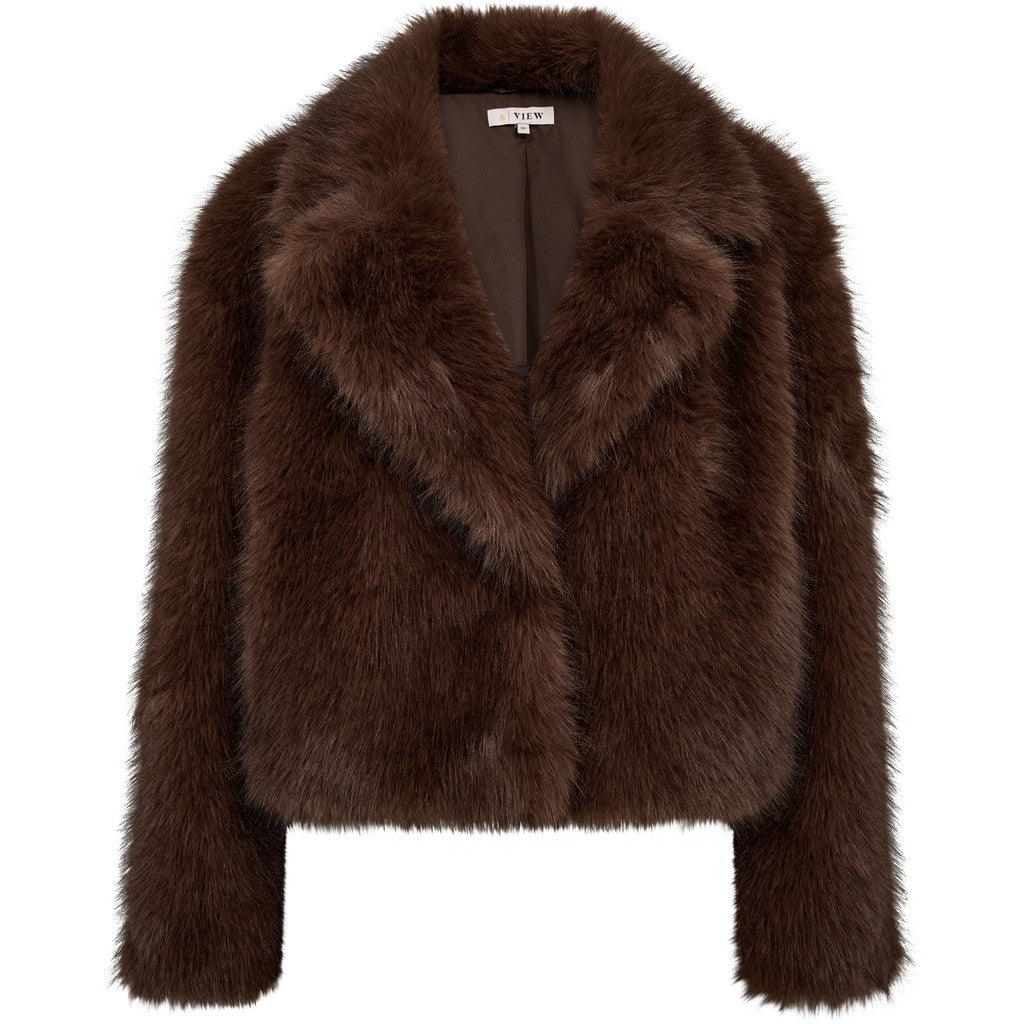Faux Fur Takki Dark Brown