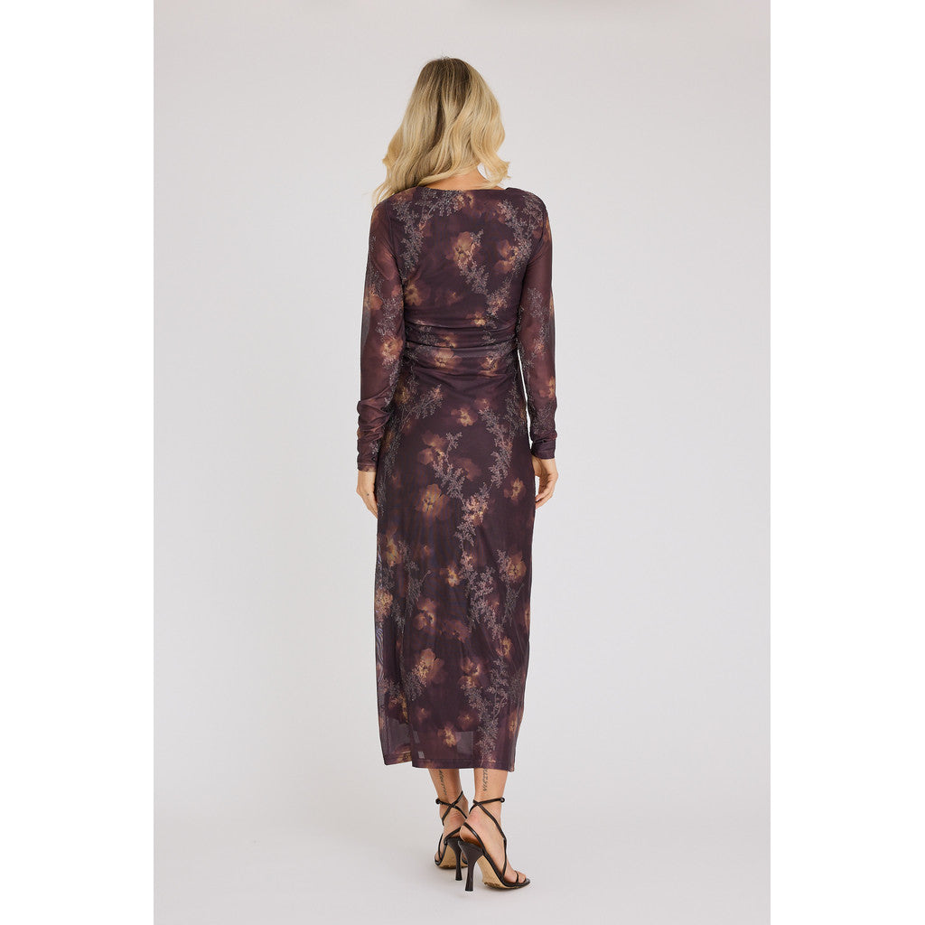 Belena L/S Mekko Brown/Sand