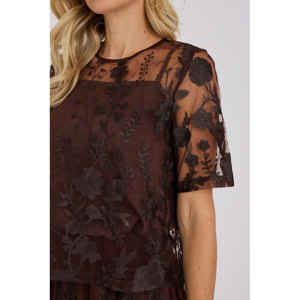 Fuschia Pusero Dark Brown
