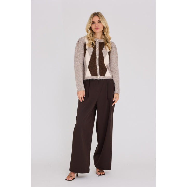 Alisa Neuletakki Brown/White