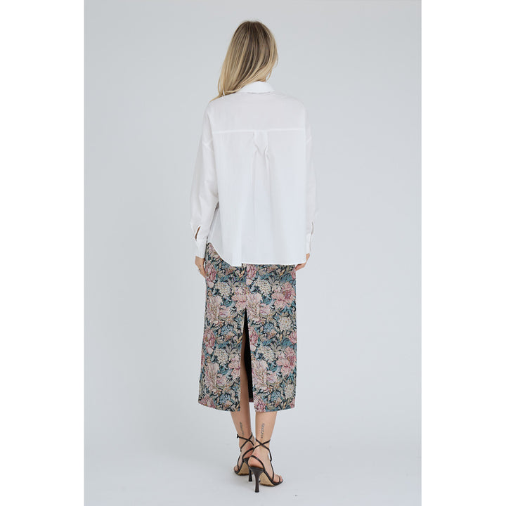 Ebba Jewel Collar Paita Off White