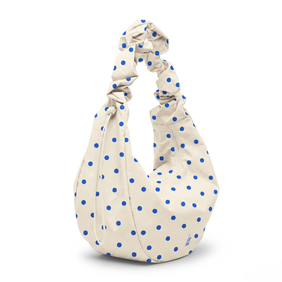 Moon Bag Ruffle Dot Cream