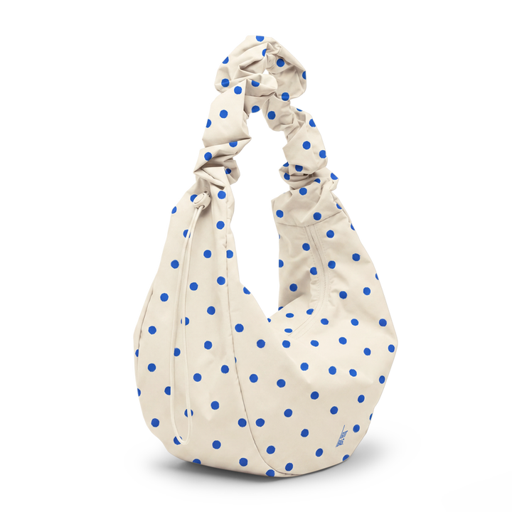 Moon Bag Ruffle Dot Cream
