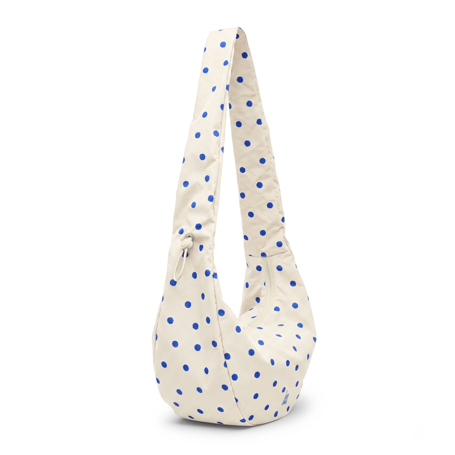 Moon Bag Ruffle Dot Cream