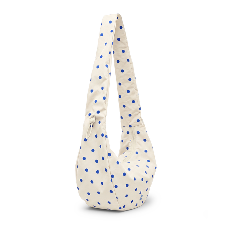 Moon Bag Ruffle Dot Cream