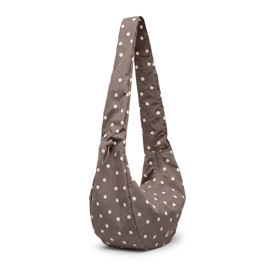 Moon Bag Ruffle Dot Oyster