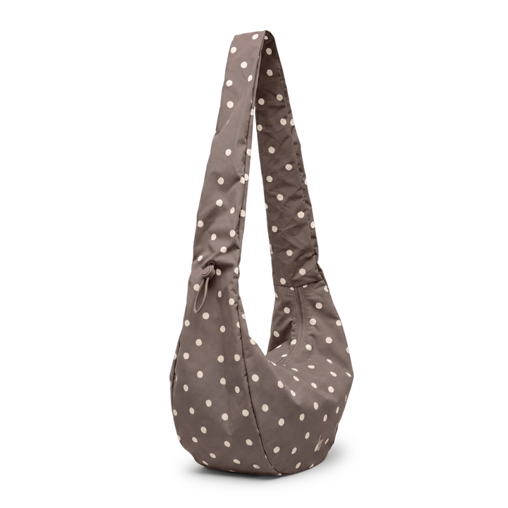 Moon Bag Ruffle Dot Oyster