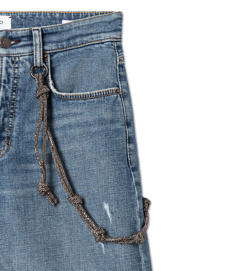 Baggy Farkut Cross American Destroy Blue