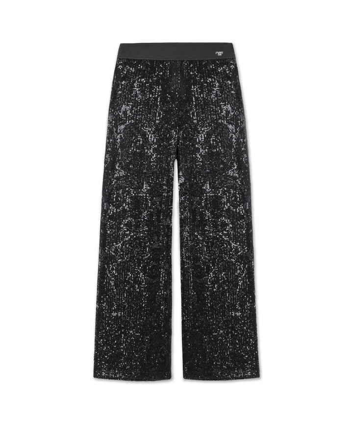 Cambio Allison Paljettihousut Black on Black