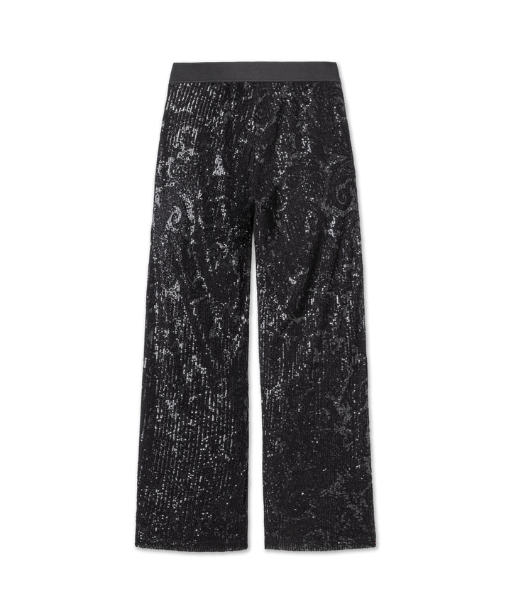 Cambio Allison Paljettihousut Black on Black