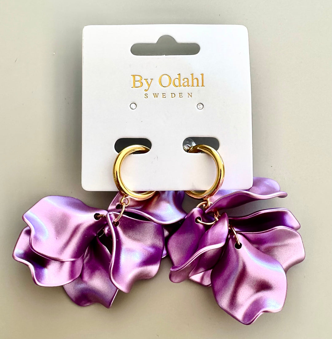 Silk Creol Korvakorut Metallic Lilac