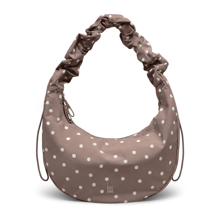Moon Bag Ruffle Dot Oyster