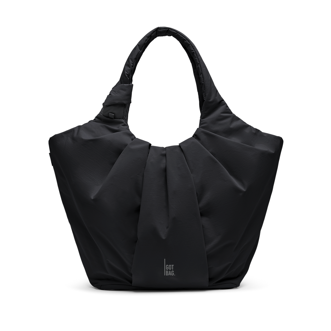Pleat Tote Bag Black