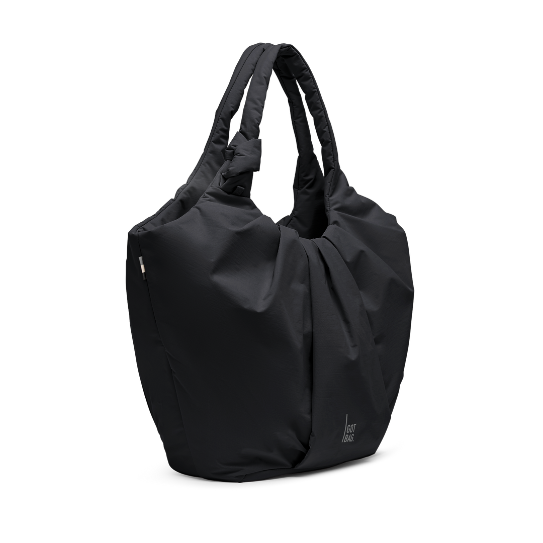 Pleat Tote Bag Black