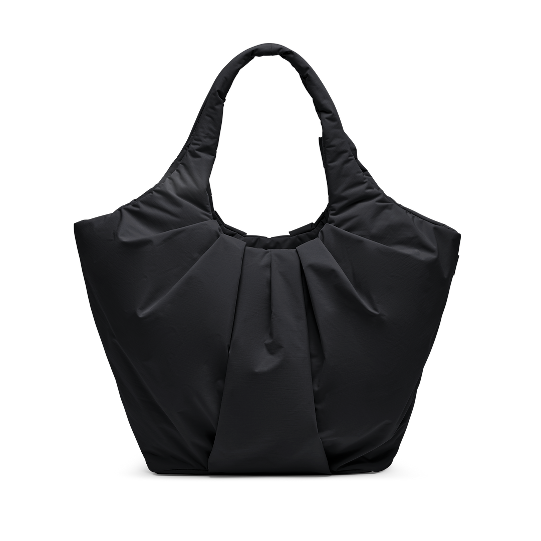 Pleat Tote Bag Black