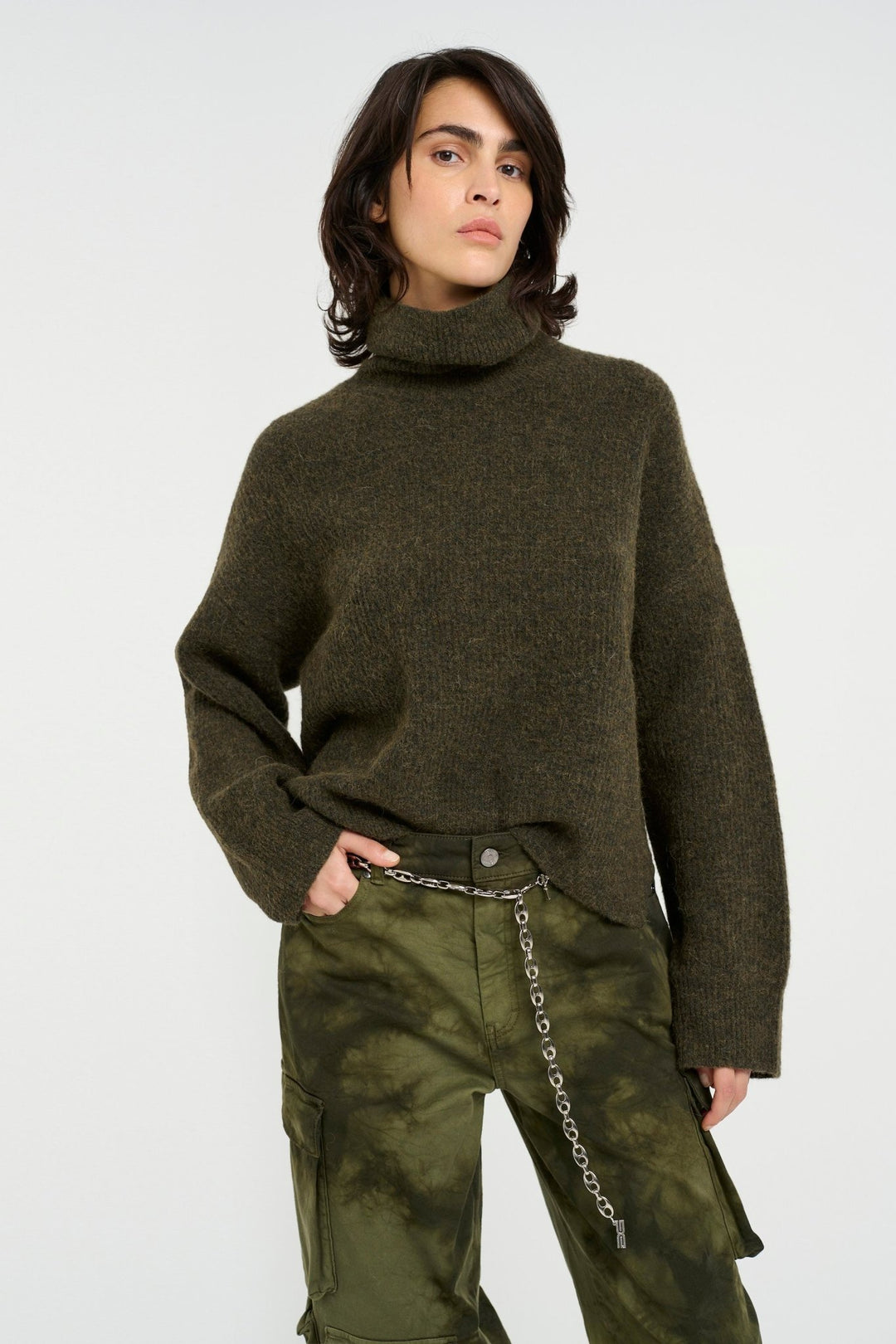 AlphaGZ Rollneck Olive Melange - Gestuz - My Milou