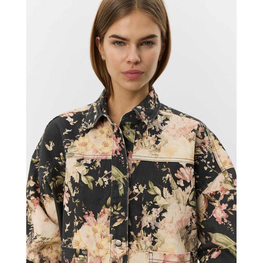 Amayasw Boxy Denim Jacket Flower Mix - Sofie Schnoor - My Milou
