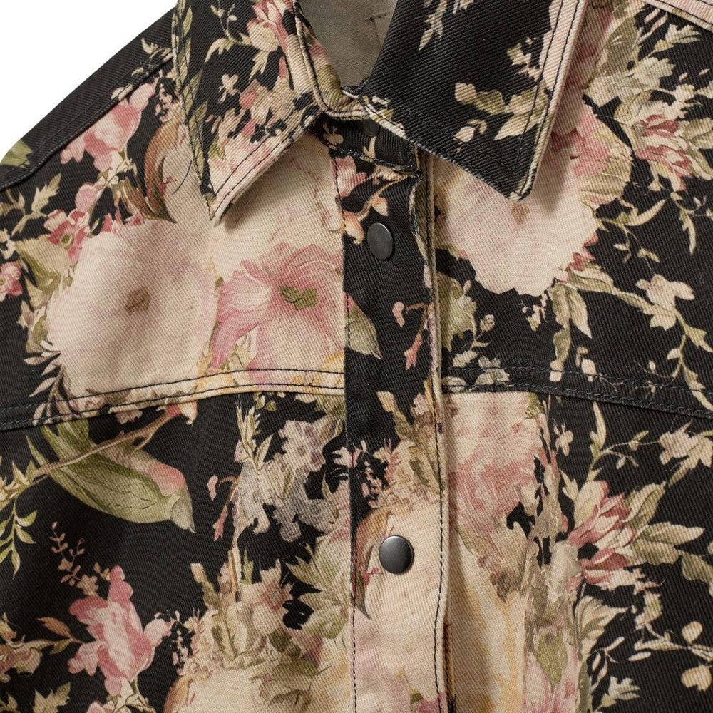 Amayasw Boxy Denim Jacket Flower Mix - Sofie Schnoor - My Milou