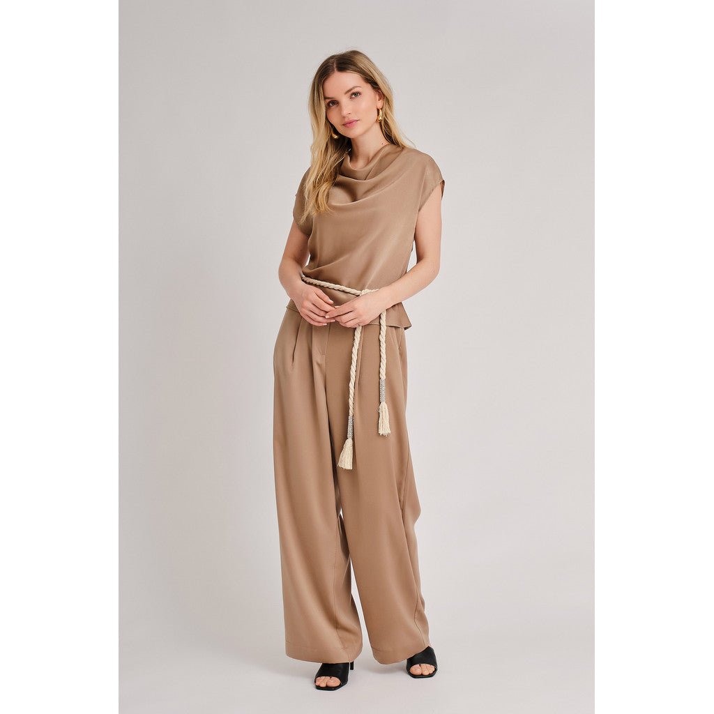 Anna Housut Camel - A - VIEW - My Milou