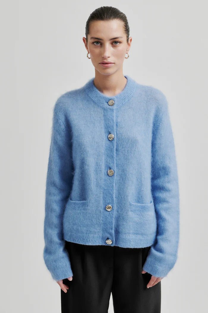 Anneleen Knit Cardigan Vista Blue - Second Female - My Milou