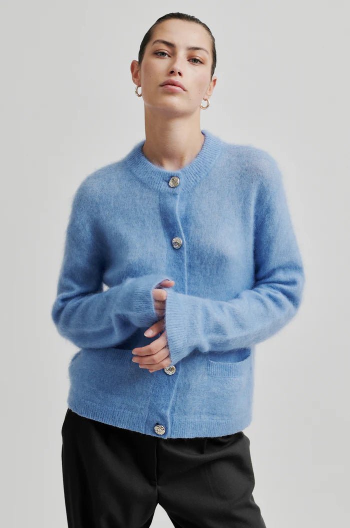 Anneleen Knit Cardigan Vista Blue - Second Female - My Milou