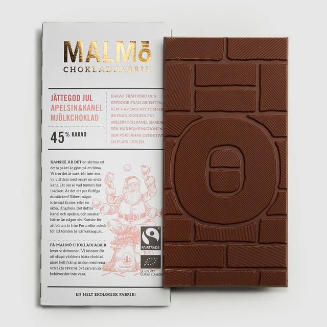 Appelsiini & Kaneli Suklaa 40% - Jättegod jul - Malmö Chokladfabrik - My Milou