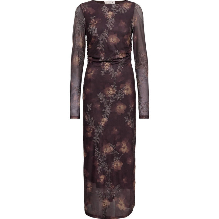 Belena L/S Mekko Brown/Sand - A-VIEW - My Milou