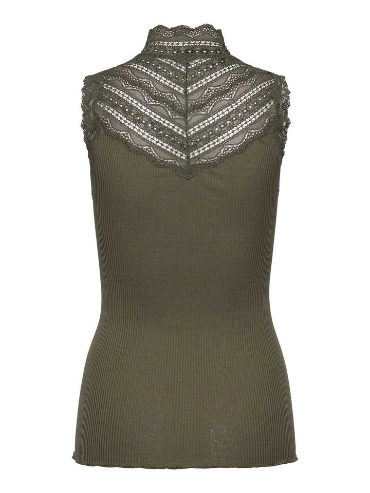 Benita Silk SL Turtleneck Lace Toppi Kalamata - Rosemunde - My Milou