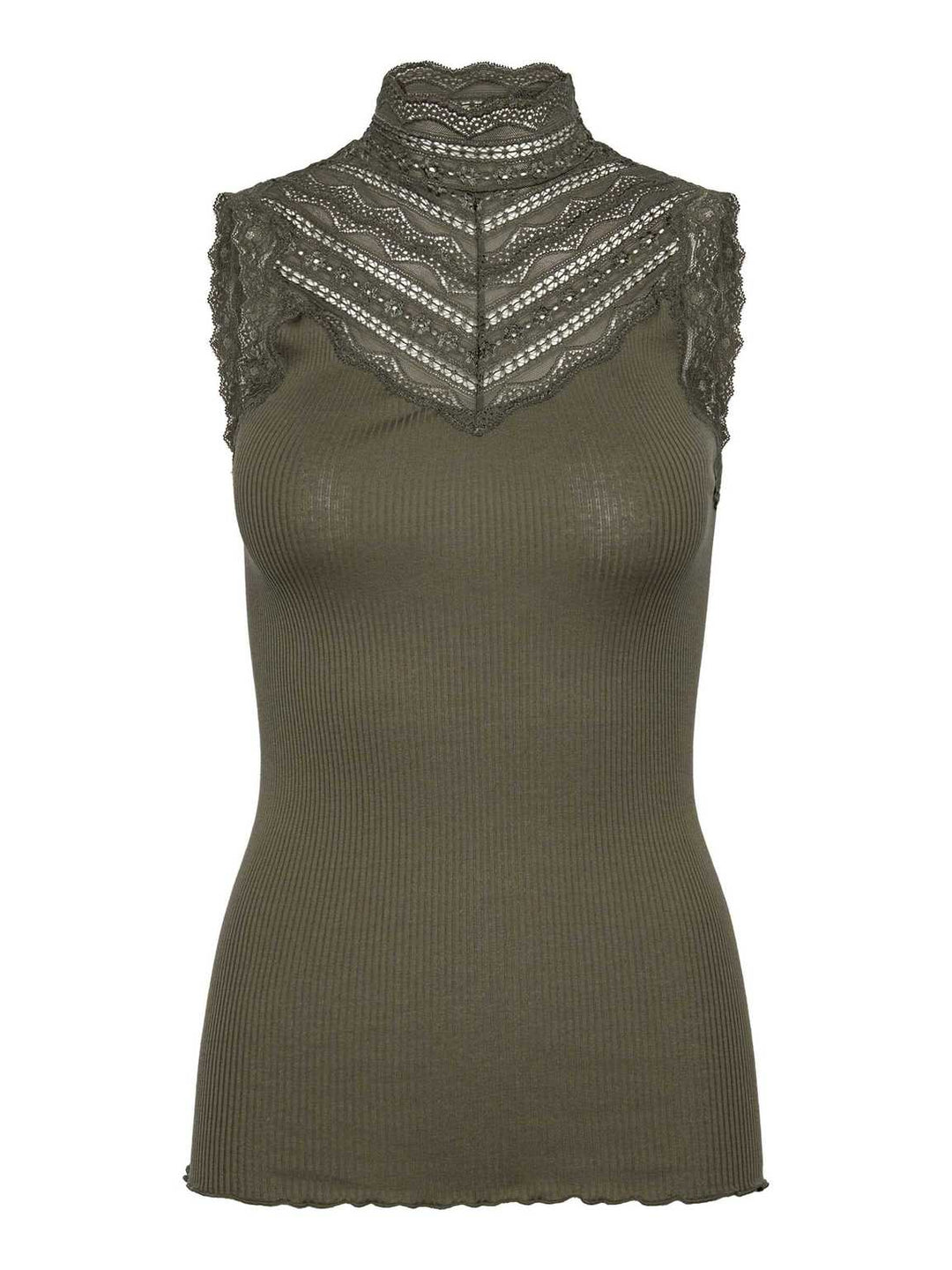 Benita Silk SL Turtleneck Lace Toppi Kalamata - Rosemunde - My Milou