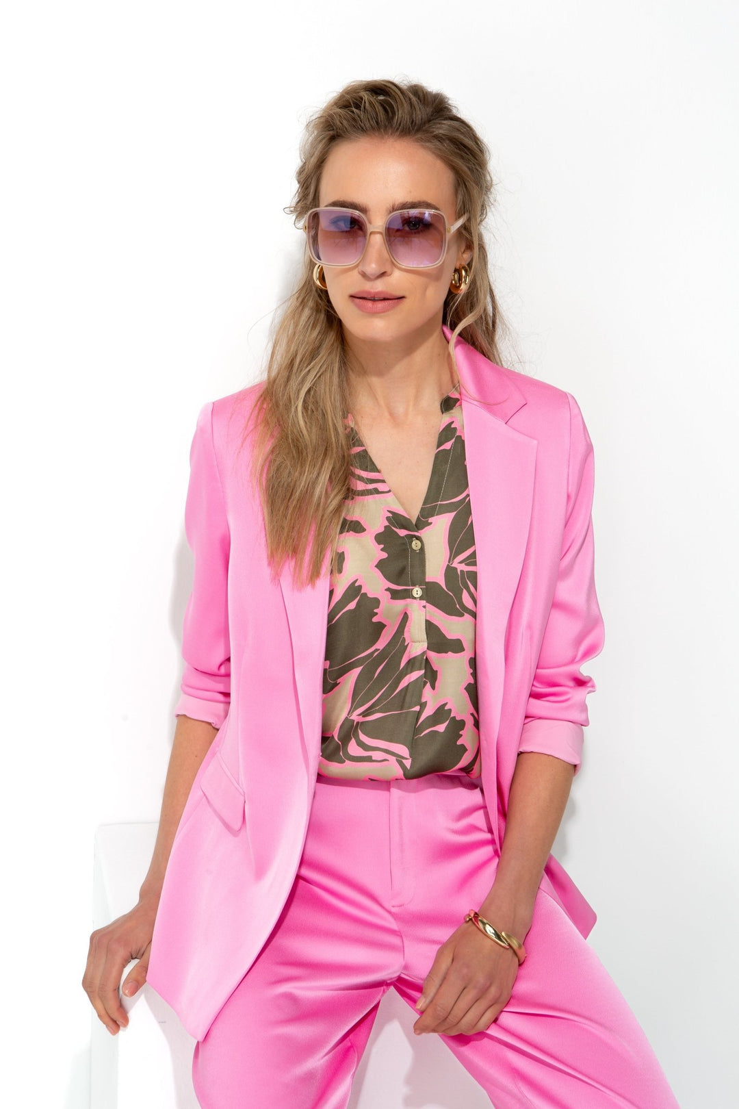 Blazer in Satin Soft Pink - CATNOIR - My Milou