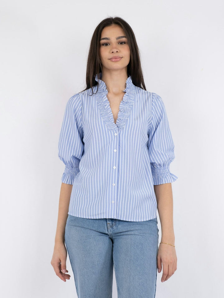 Briony Wide Stripe Paita Light Blue - Neo Noir - My Milou