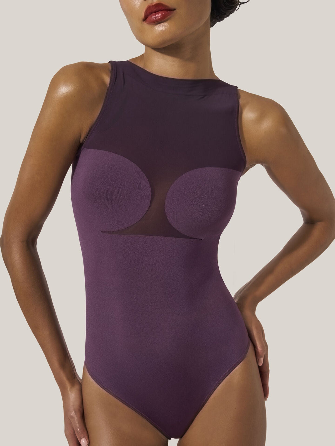 Bustier Sring Body Aubergine - Wolford - My Milou
