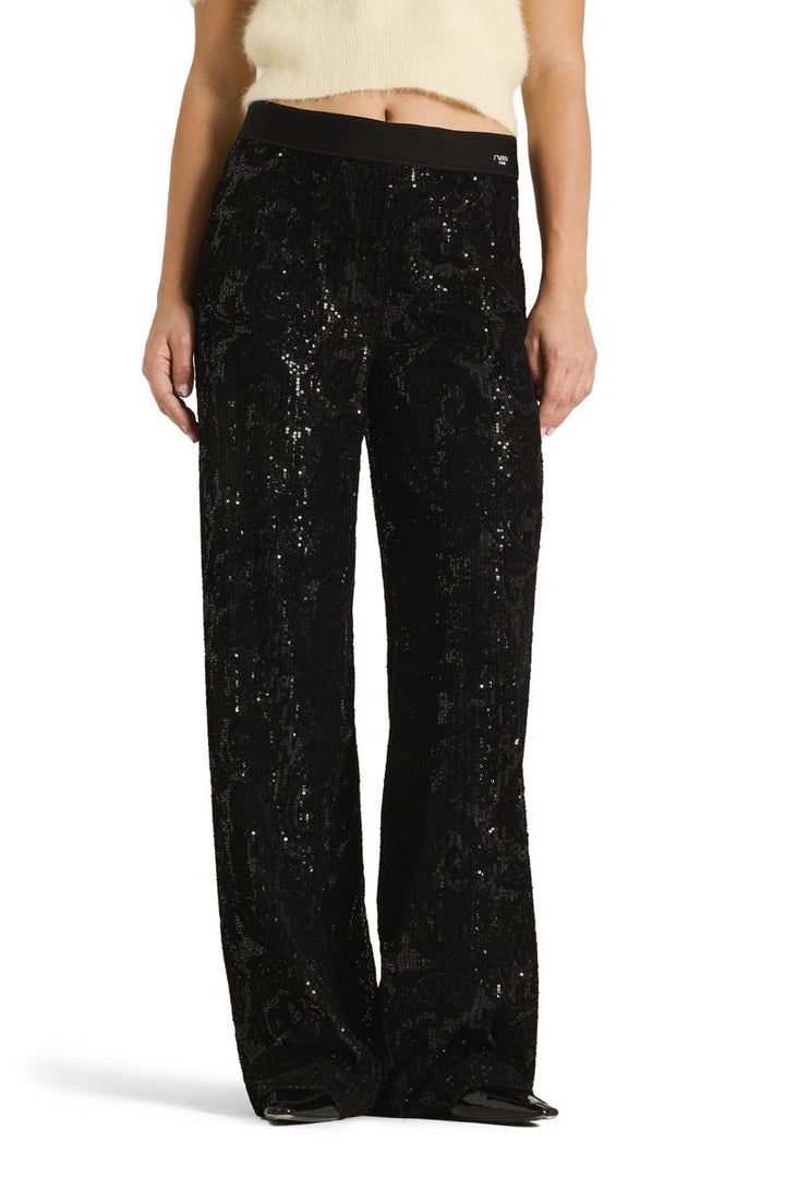 Cambio Allison Paljettihousut Black on Black - Cambio - My Milou