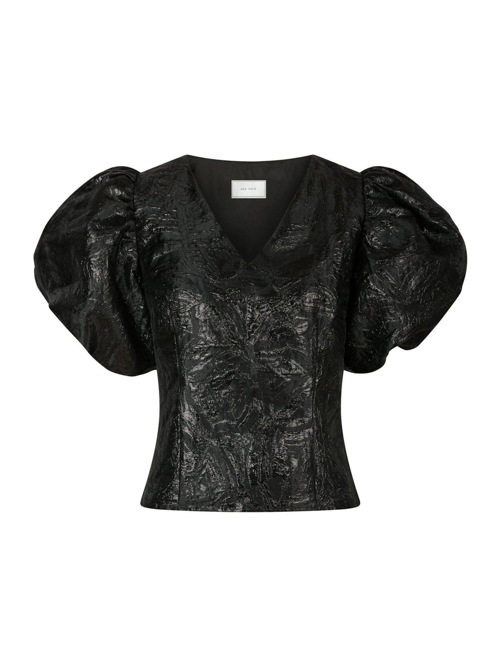 Camia Metallic Brocade Pusero Black - Neo Noir - My Milou