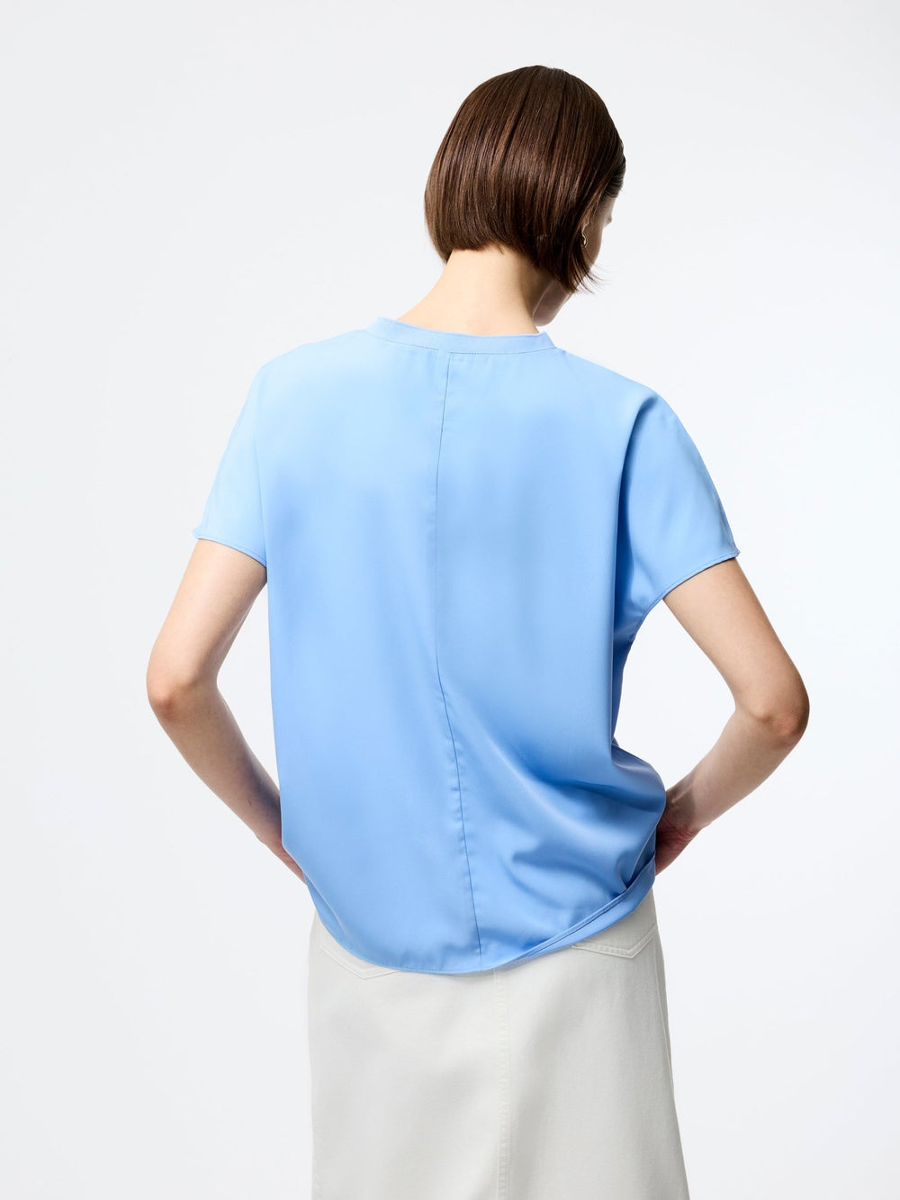 Capriana Crepe T - paita Cornflower Blue - French Connection - My Milou