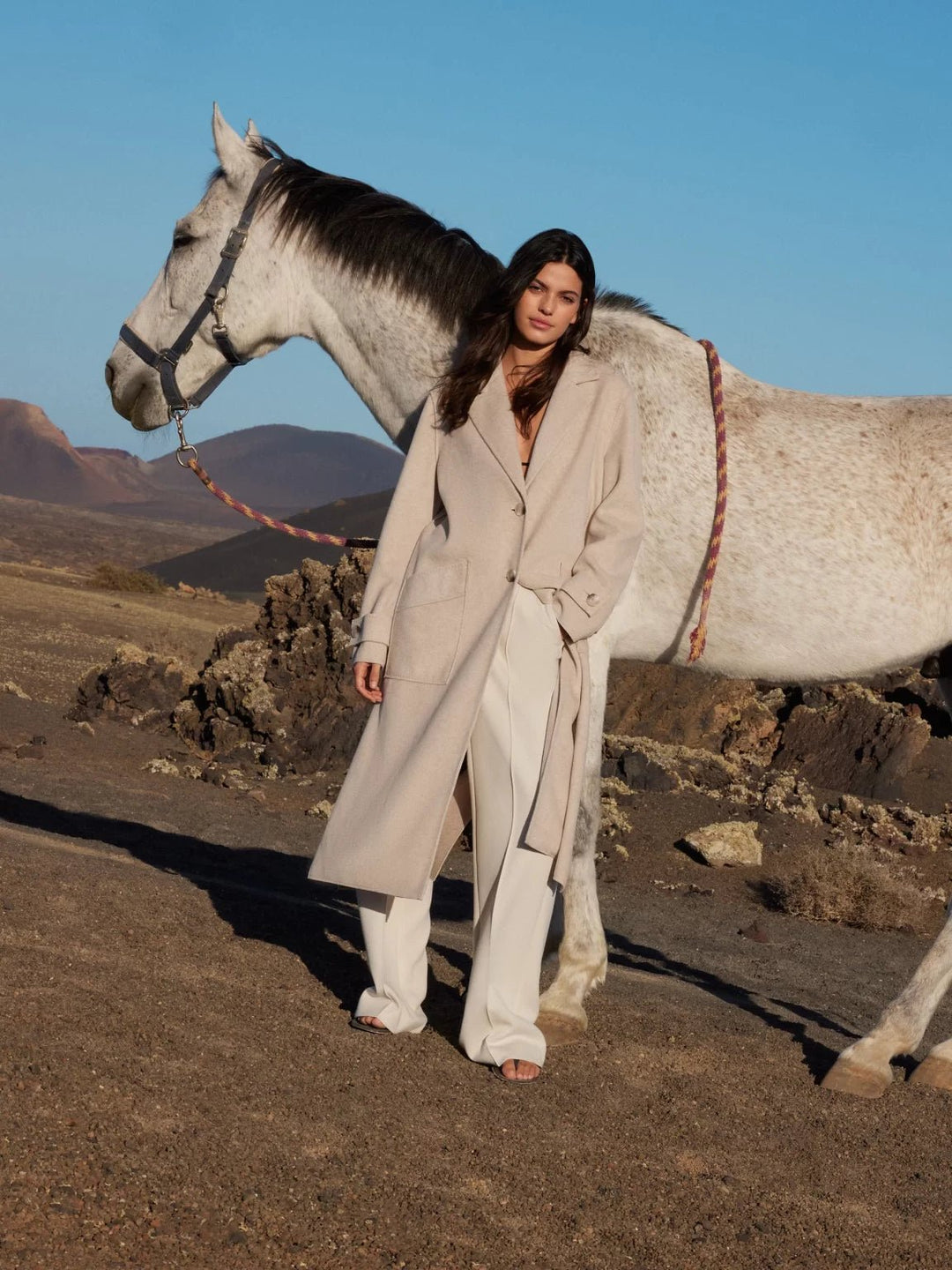 Cara Pitkä Takki Light Sand - Beaumont - My Milou