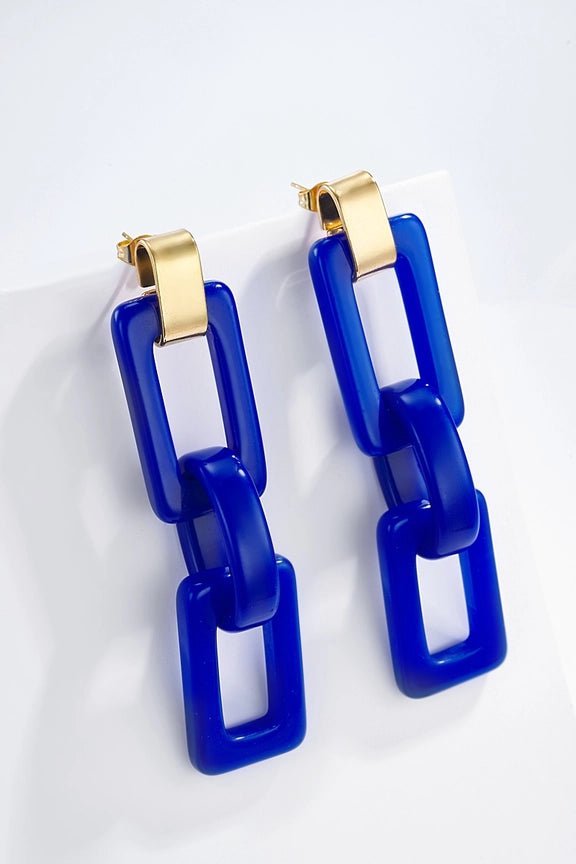 Chain Pop Korvakorut Electric Blue - BYREN | ÉLINE L’ATELIER - My Milou