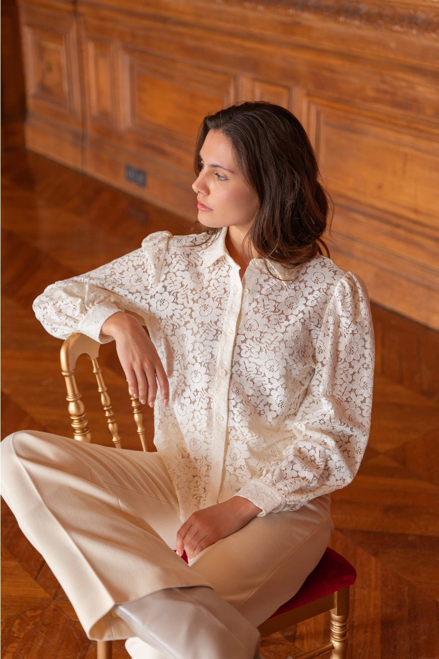 Charlotte Lace Pusero Ecru - CHOKLATE PARIS - My Milou