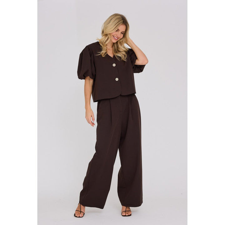 Christa Pearl Jacket Dark Brown - A-VIEW - My Milou