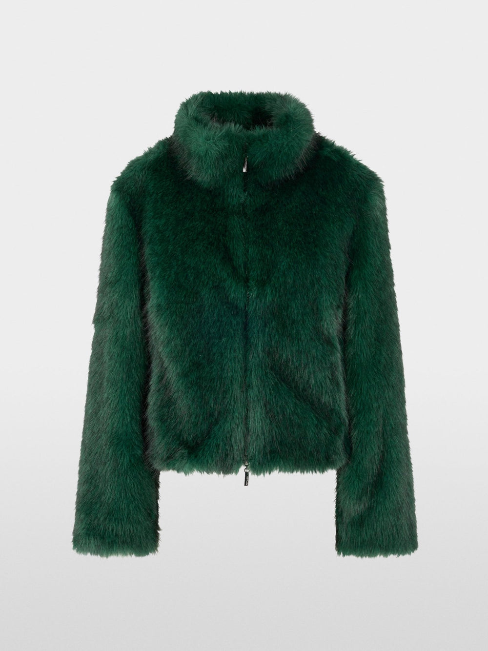 Cosy Faux Fur Jacket Dark Jade Green - Marc Cain - My Milou